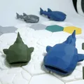 Cá mập voi phong cách low-poly - Thumbnail 1