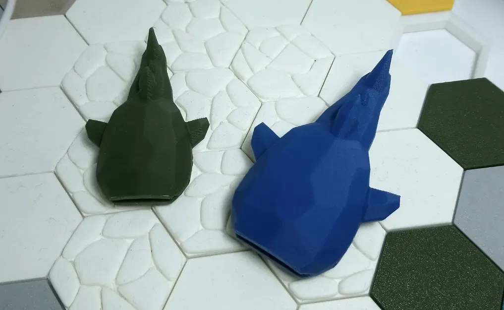 Cá mập voi phong cách low-poly - Image 4