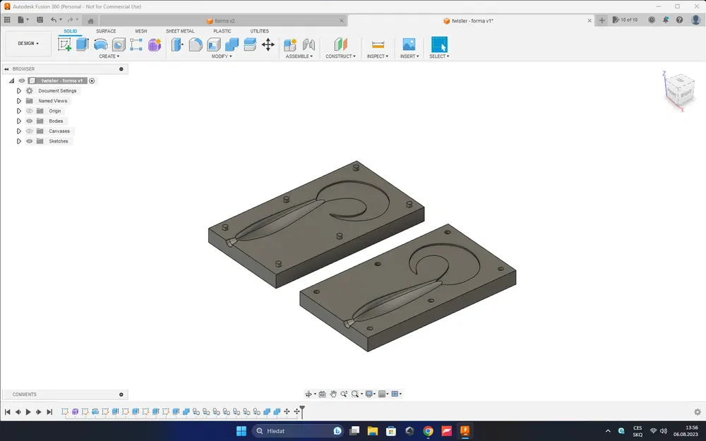 Khuôn làm mồi câu cá - kiểu xoắn - Image 1