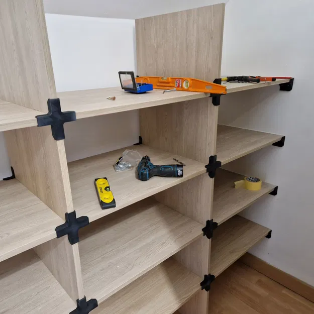 Bộ lắp ráp kệ tủ quần áo melamin 18mm - Image 2