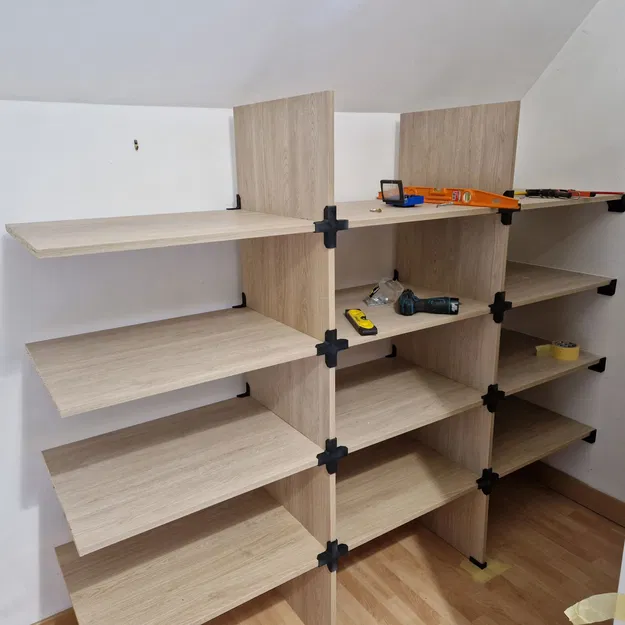 Bộ lắp ráp kệ tủ quần áo melamin 18mm - Image 3