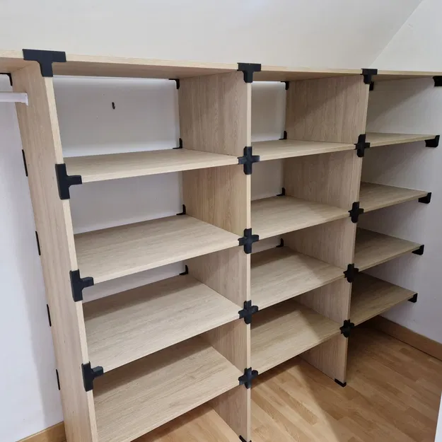 Bộ lắp ráp kệ tủ quần áo melamin 18mm - Image 4