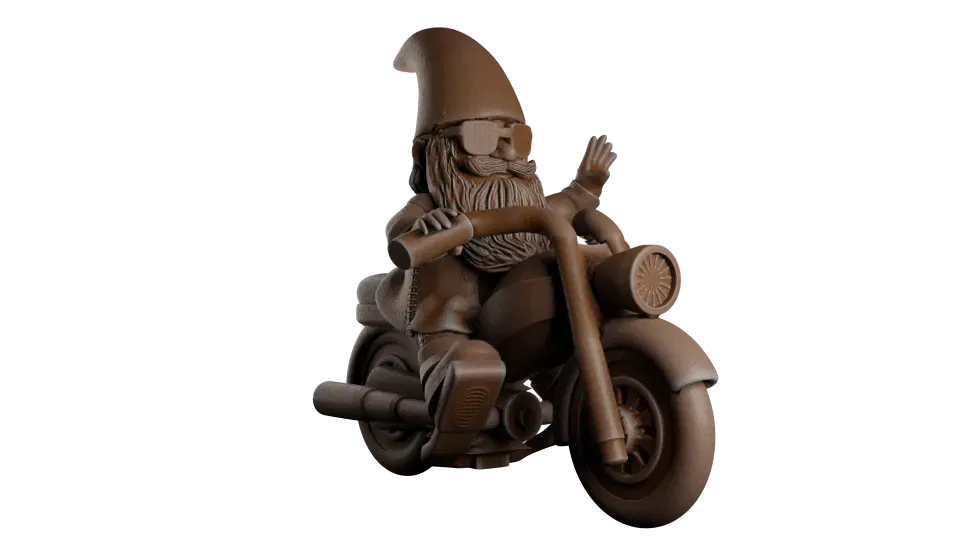 Tượng phù thủy vườn cưỡi xe đạp - Image 1