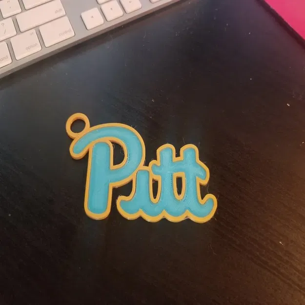 Móc khóa Pitt 2 màu từ Đại học Pittsburgh - Image 1