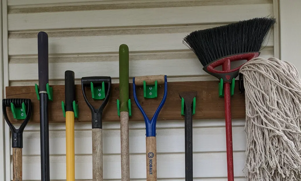 Giá treo tường đa năng cho dụng cụ làm vườn và mái chèo canoe - Image 1