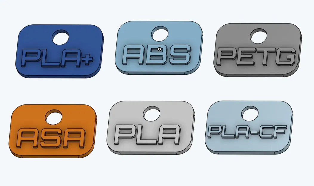 Nhãn filament 20x30mm với lỗ 6mm cho dây buộc - Image 1