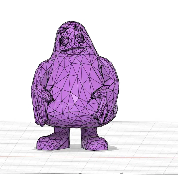 Nhân vật Grimace phong cách Low Poly từ McDonald's - Image 1
