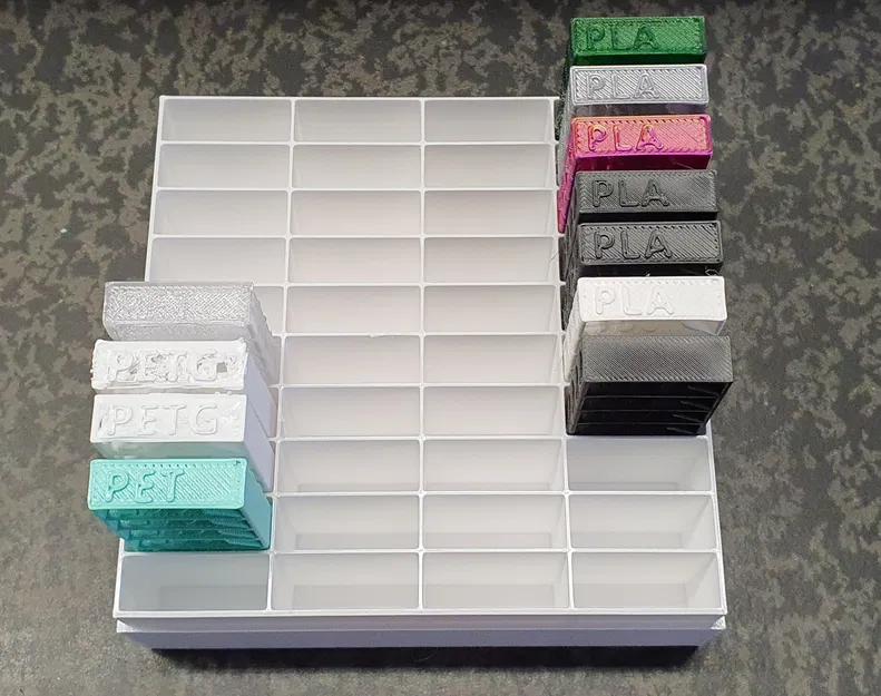 Hộp lưu trữ mẫu filament cho tháp nhiệt độ - Image 1