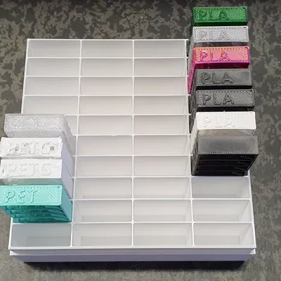 Hộp lưu trữ mẫu filament cho tháp nhiệt độ