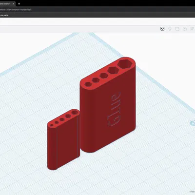Giá đỡ chìa khóa allen bằng velcro cho cỡ 10-2.5mm