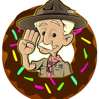 Huy hiệu Baden Powell hình bánh donut cho phong trào Hướng đạo