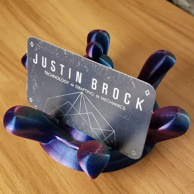 Giá đỡ thẻ doanh nghiệp hình giọt nước sống động