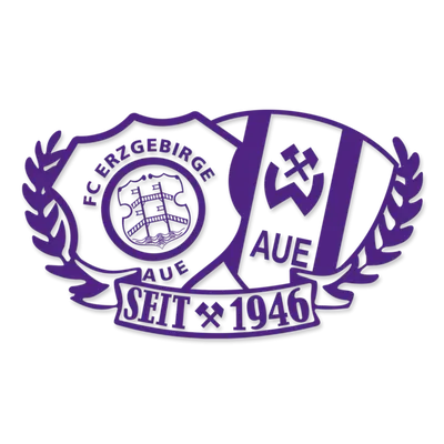 Biểu tượng logo FC Erzgebirge Aue với thiết kế đặc trưng