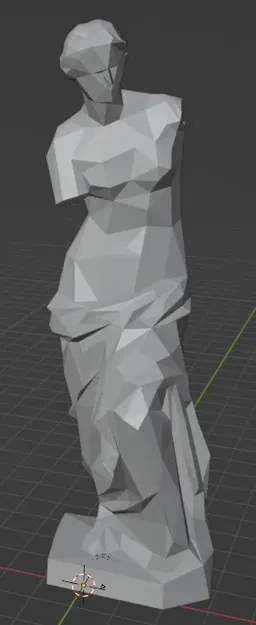 Mô hình Venus de Milo phong cách low poly - Image 1