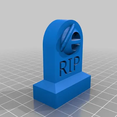 Bia mộ RIP IE tưởng niệm Microsoft