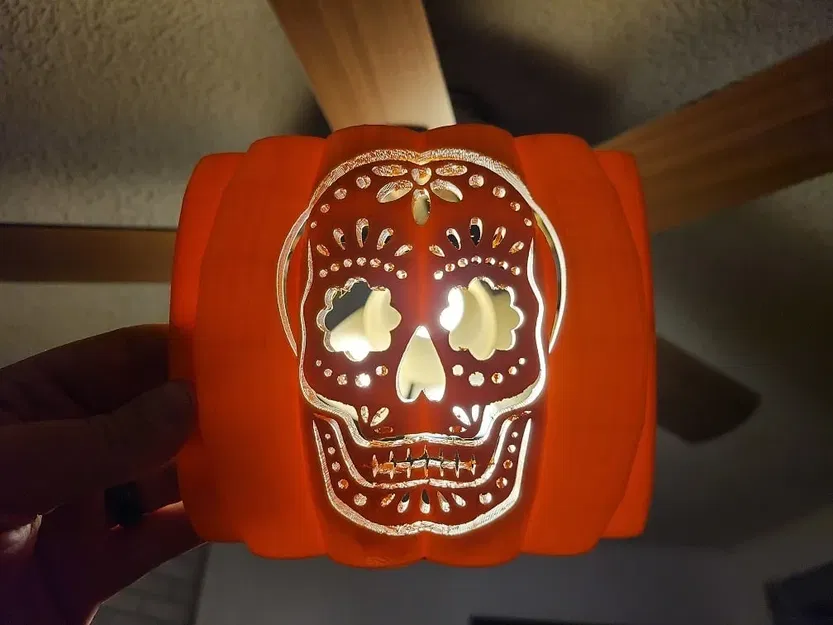 Mặt đường phố hình đầu lâu đường Halloween Jack-O-Lantern - Image 1