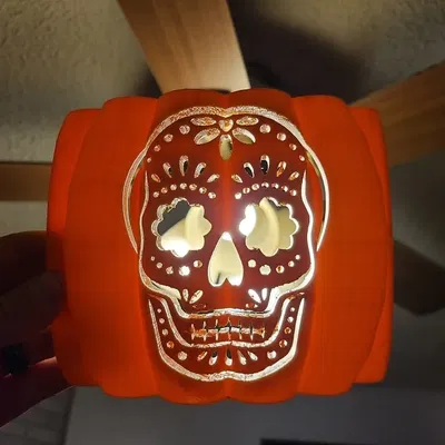 Mặt đường phố hình đầu lâu đường Halloween Jack-O-Lantern