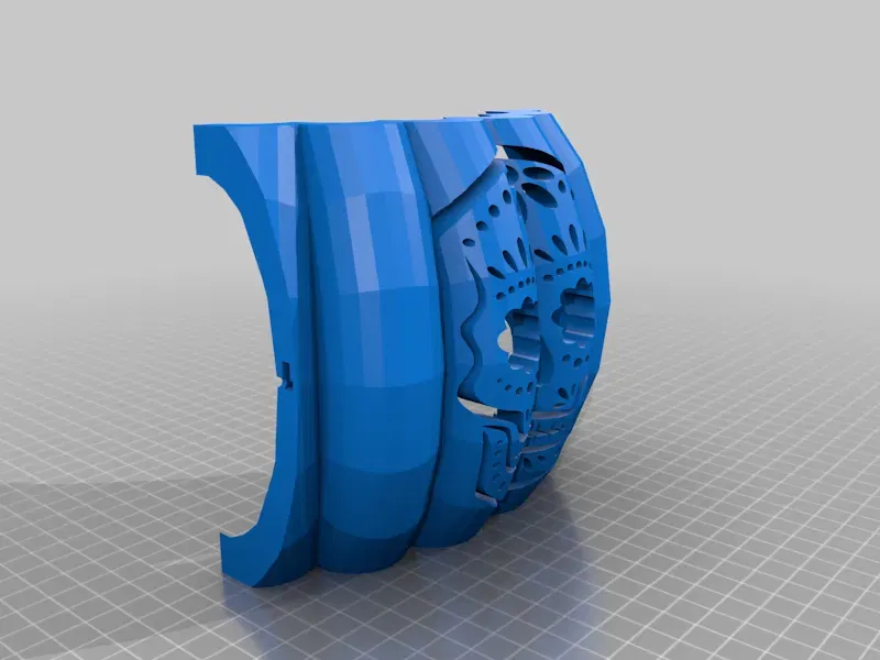 Mặt đường phố hình đầu lâu đường Halloween Jack-O-Lantern - Image 2