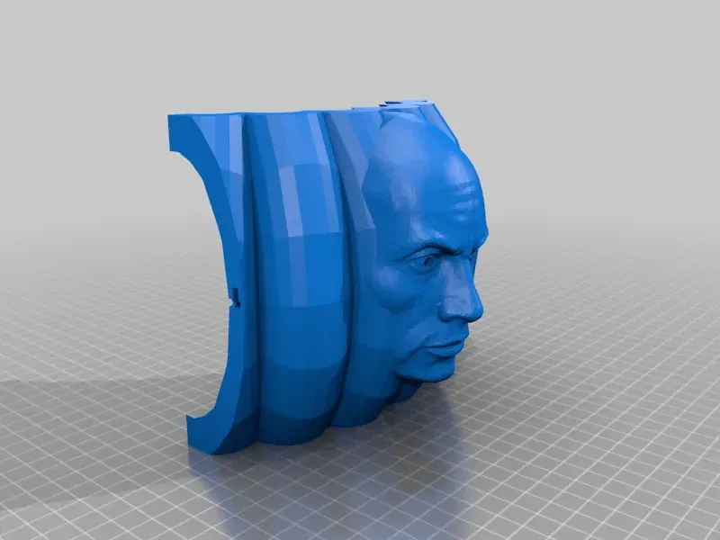 Đèn bí ngô hai mặt hình The Rock - Image 1