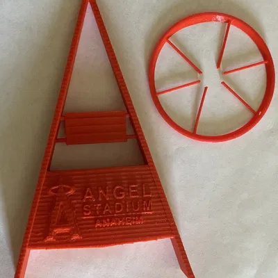 Biển hiệu sân Angels với vầng hào quang