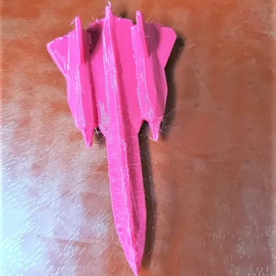 Mô hình SR-71 Blackbird phong cách low poly