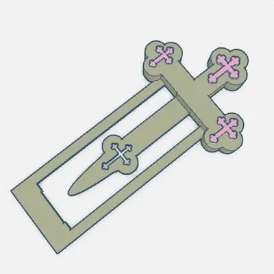 Dấu trang hình thánh giá với các kiểu viền đa dạng