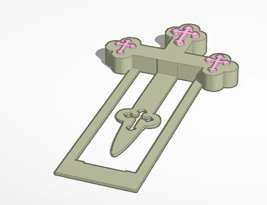 Dấu trang hình thánh giá với các kiểu viền đa dạng - Image 3