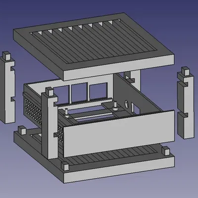 Hệ thống vỏ PiRack cho Raspberry Pi và SBC kích thước tương đư...