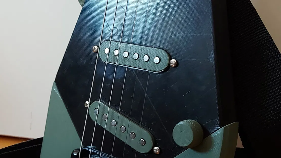 Guitar du lịch điện tử Sparrow không đầu nhỏ gọn - Image 2