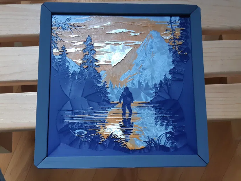 Khung hình HueForge tùy chỉnh cho in 3D 200x200x3mm - Image 1