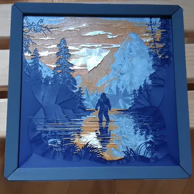 Khung hình HueForge tùy chỉnh cho in 3D 200x200x3mm