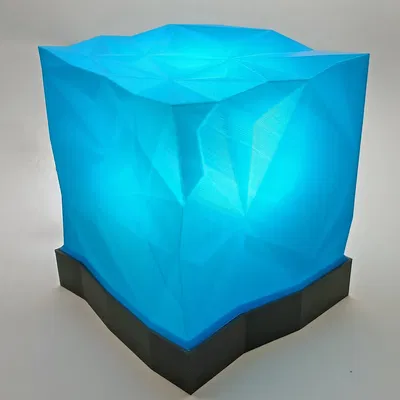 Đèn hình khối lập phương phong cách low poly