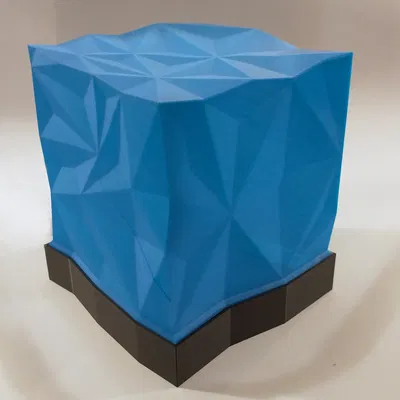 Đèn hình khối lập phương phong cách low poly