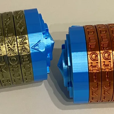 Hộp bí mật Cryptex phiên bản 4 chữ cái dành cho trẻ em