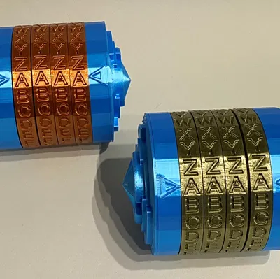 Hộp bí mật Cryptex phiên bản 4 chữ cái dành cho trẻ em