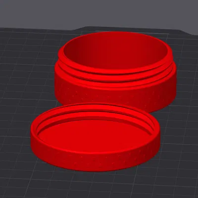 Bình chứa có nắp vặn đơn giản