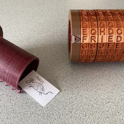 Hộp bí mật Cryptex 6 chữ cái cho cháu ngoại