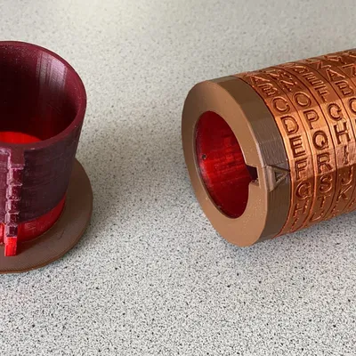 Hộp bí mật Cryptex 6 chữ cái cho cháu ngoại