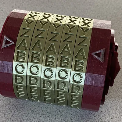 Hộp bí mật Cryptex 5 chữ cái cho cháu tôi