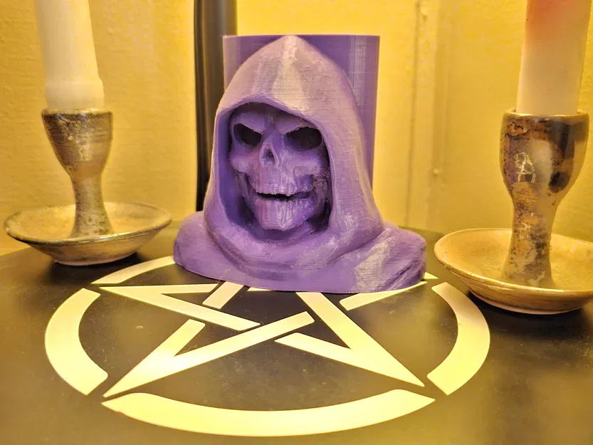 Giá đỡ bút hình đầu Skeletor độc đáo - Image 1