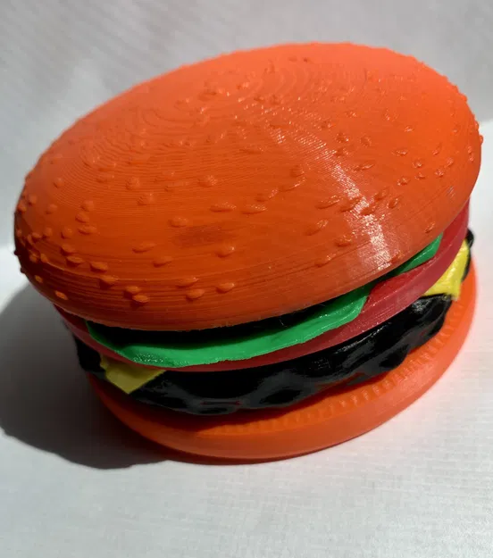 Bánh hamburger chi tiết với hướng dẫn in 3D - Image 1