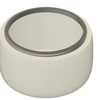 Bình chứa có nắp vặn - mẫu trống để trang trí