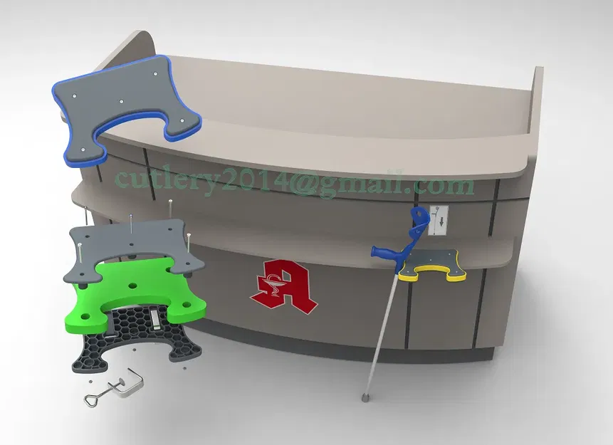 Giá đỡ cho nạng hỗ trợ trong bệnh viện - Image 1