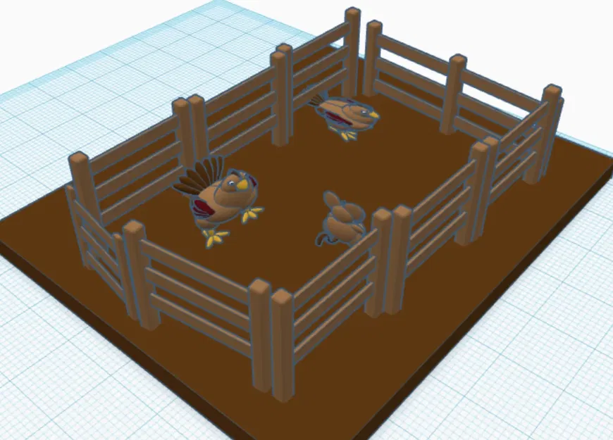 Gà điêu khắc nghệ thuật độc đáo trong thiết kế 3D - Image 1