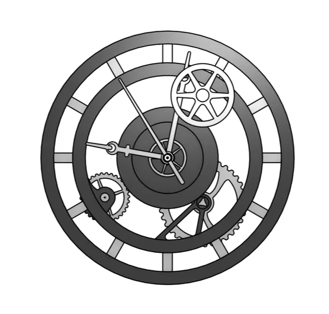 Vỏ đồng hồ bánh răng steampunk hiện đại cho cơ chế chuyển ... - Image 4