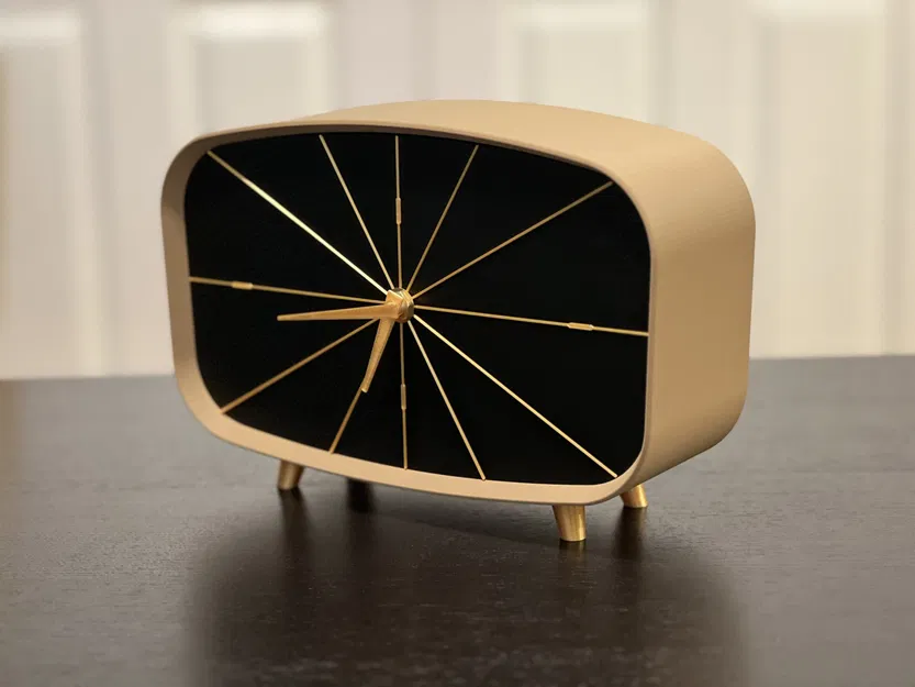 Đồng hồ mantel phong cách hiện đại giữa thế kỷ Đức - Image 2