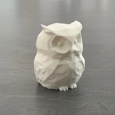 Cú dễ thương phong cách low poly không cần hỗ trợ