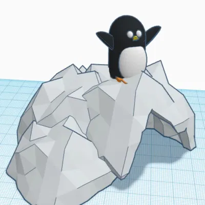 Chim cánh cụt ngộ nghĩnh trong nghệ thuật điêu khắc 3D