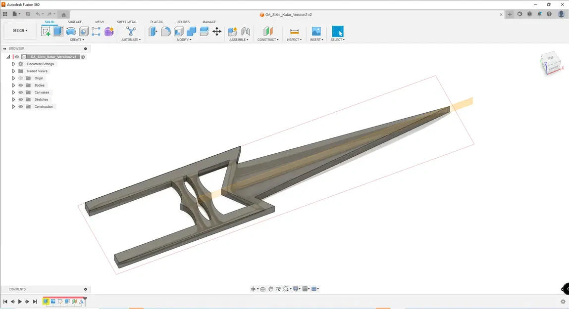 Dao găm đẩy Katar của người Sikh cổ đại - Image 1