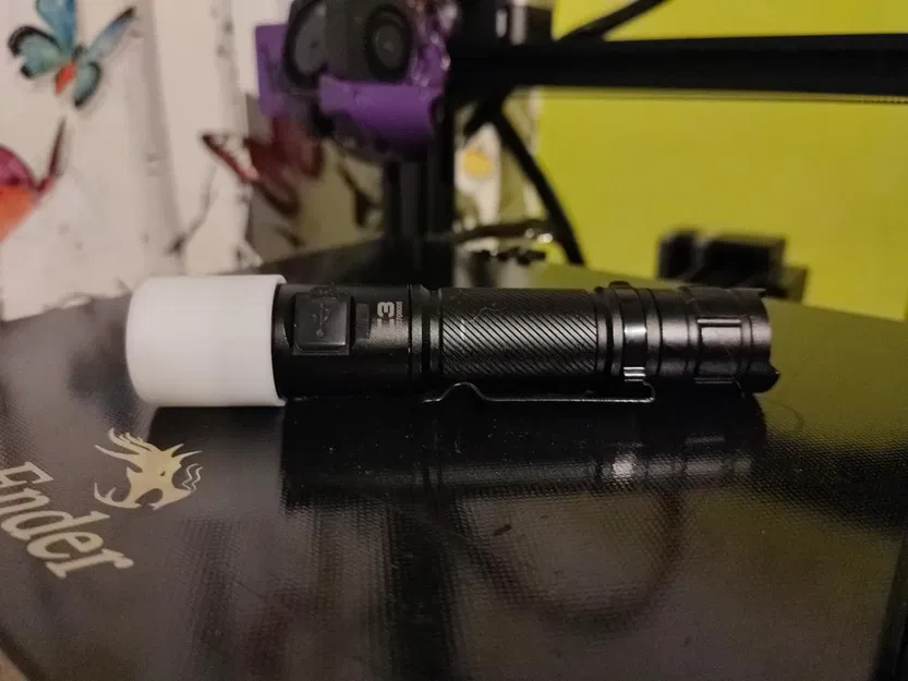 Bộ khuếch tán đơn giản cho đèn pin Wuben C3 - Image 1